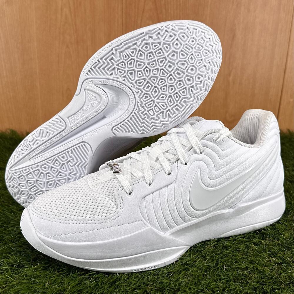 Nike Ja 2 TB Triple White Basketball Shoes HQ8513-100 Men's Size 9